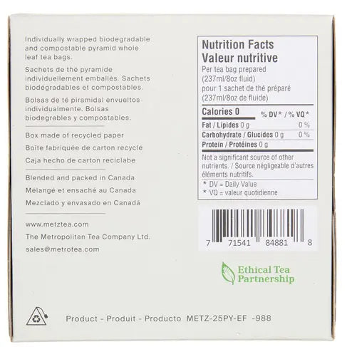 Cream Earl Grey | Velvety Vanilla & Bergamot Black Tea | METZ Luxury Tea