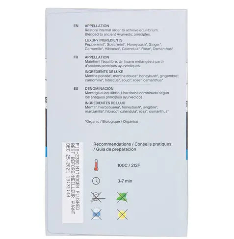 METZ Organic Ayurvedic Balance | Organic Hibiscus Herbal Tea