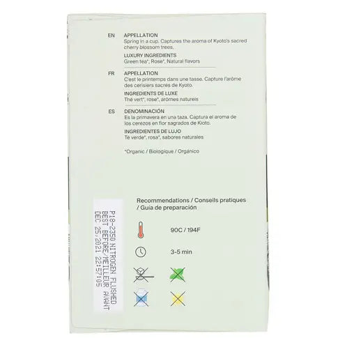 METZ Organic Kyoto Cherry Rose | Organic Floral Green Tea