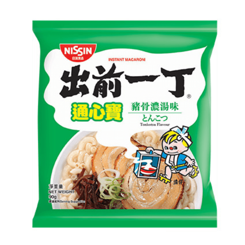 Nissin Demae Iccho Macaroni: Tonkotsu Flavor