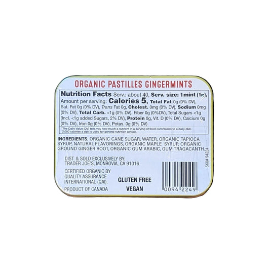 Trader Joe's Organic Gingermints