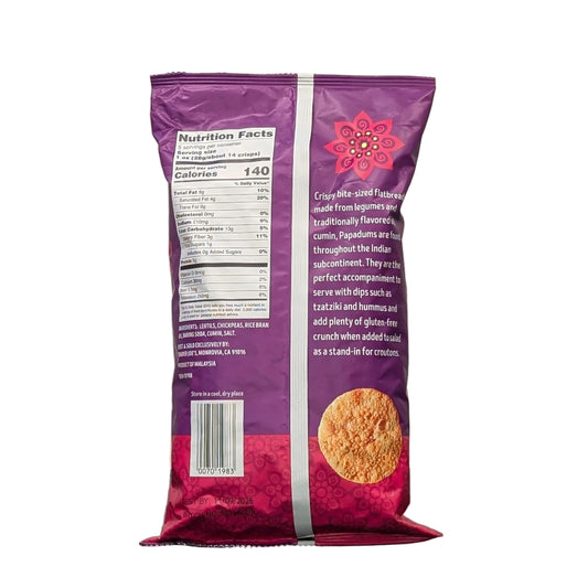 Trader Joe's Papadums Lentil and Chickpea Crisps