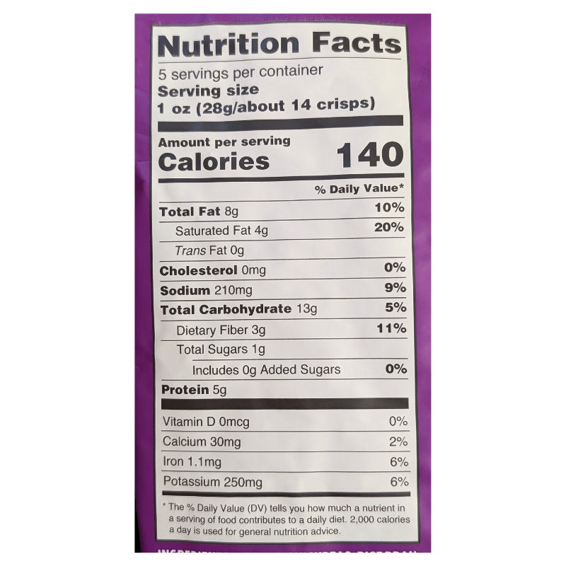 Trader Joe's Papadums Lentil and Chickpea Crisps