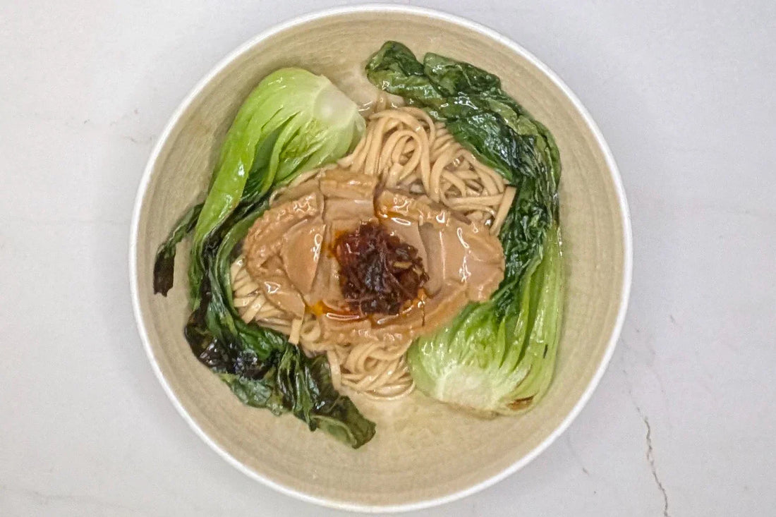 Quick Luxurious Abalone Lo Mein (Healthy Sau Tao Scallop Noodle Recipe)