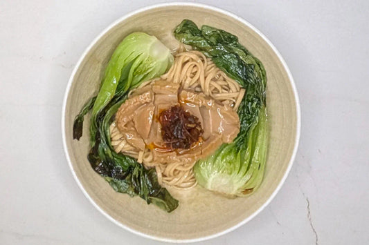 Quick Luxurious Abalone Lo Mein (Healthy Sau Tao Scallop Noodle Recipe)
