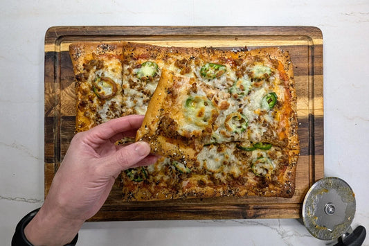 The Ultimate Pizza Night Upgrade: Italian Sausage & Jalapeño "Bagel-Crust" Pizza