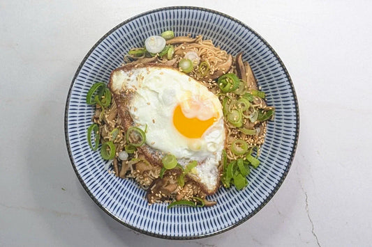 Easy 10-Minute Umami Butter Shiitake Yam Noodles (Hong Kong Cafe Style)