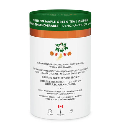 M21 Ginseng Maple | Energizing Maple Green Tea | Artisan Series