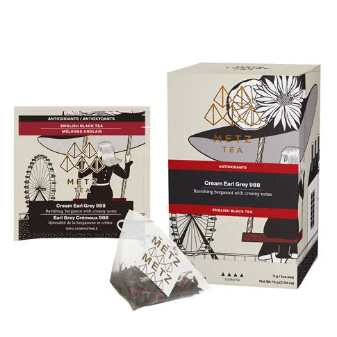 Cream Earl Grey | Velvety Vanilla & Bergamot Black Tea | METZ Luxury Tea