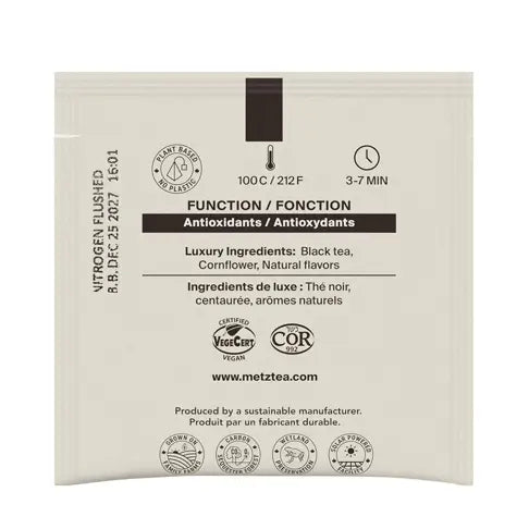 Cream Earl Grey | Velvety Vanilla & Bergamot Black Tea | METZ Luxury Tea