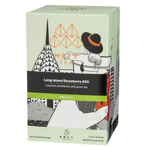 METZ Long Island Strawberry | Premium Green Tea & Fruit Infusion