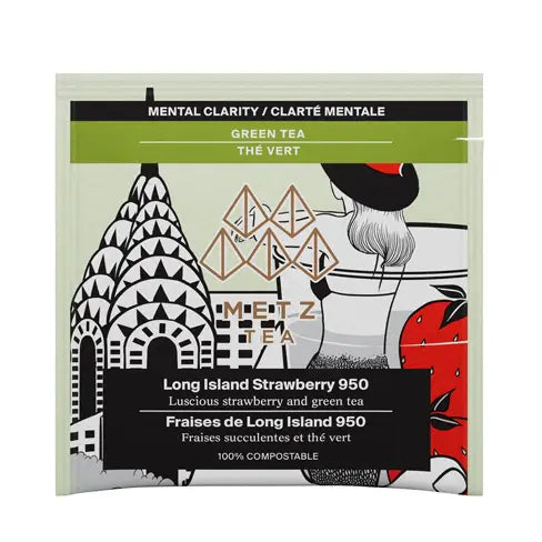 METZ Long Island Strawberry | Premium Green Tea & Fruit Infusion