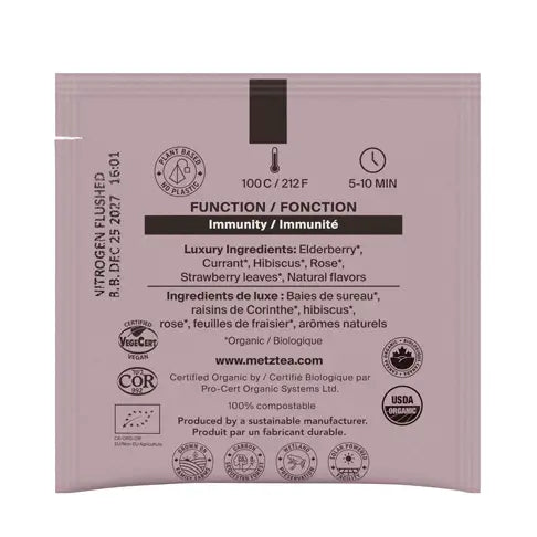 METZ Organic Berry Berry | Certified Organic Fruit Tea