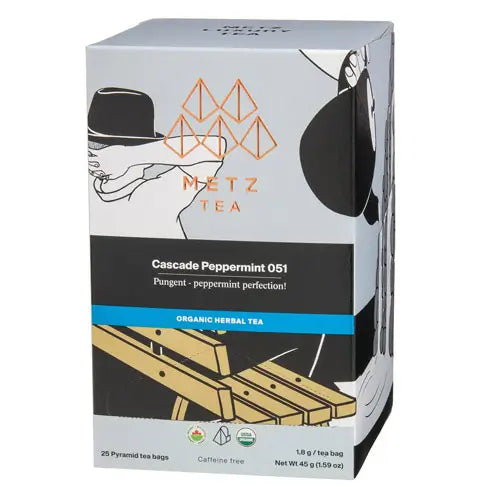 METZ Organic Cascade Peppermint | Organic Herbal Mint Tea