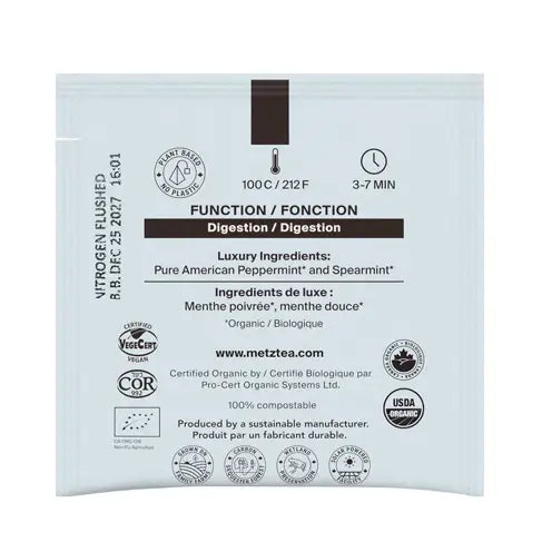 METZ Organic Cascade Peppermint | Organic Herbal Mint Tea