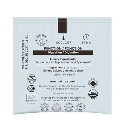 METZ Organic Cascade Peppermint | Organic Herbal Mint Tea