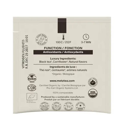 METZ Organic Earl Grey | Certified Organic Black Tea