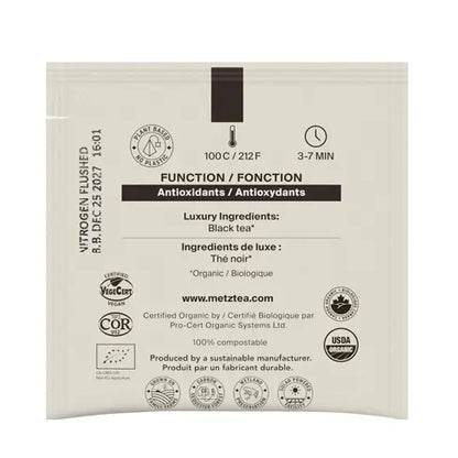 METZ Organic English Breakfast | Certified Organic Black Tea