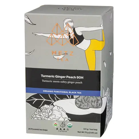 METZ Organic Turmeric Ginger Peach | Golden Black Tea
