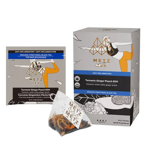 METZ Organic Turmeric Ginger Peach | Golden Black Tea