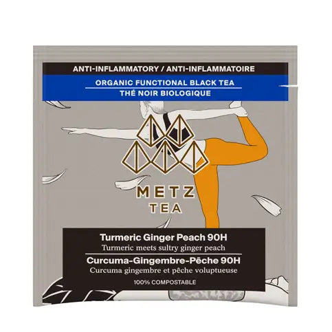 METZ Organic Turmeric Ginger Peach | Golden Black Tea