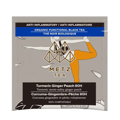 METZ Organic Turmeric Ginger Peach | Golden Black Tea