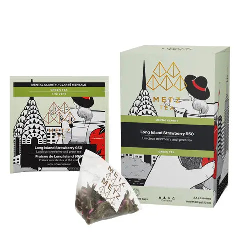 METZ Long Island Strawberry | Premium Green Tea & Fruit Infusion