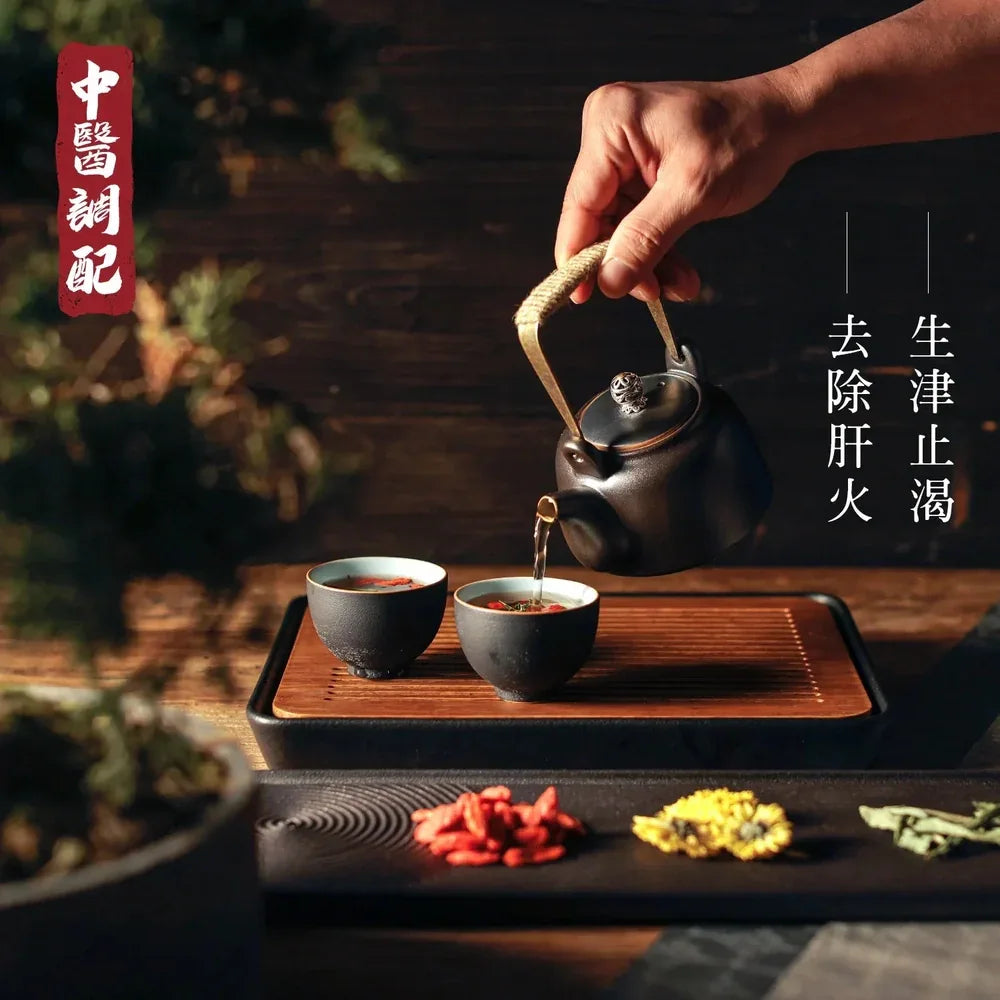 Herbal Tea to Reduce Heatiness, Support Liver & Eye Health | MZK Life Chrysanthemum & Premium Goji Berries Tea - Hong Kong Foodies Mini Store