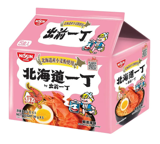 Nissin Demae Iccho 100% Hokkaido Wheat Ramen: Rich Shrimp Soup Flavor