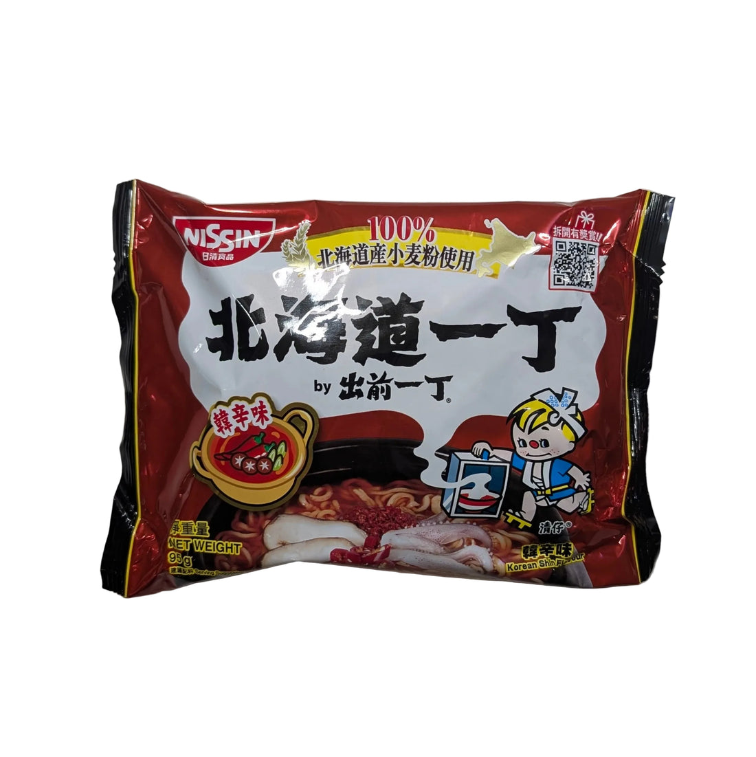 Nissin Demae Iccho 100% Hokkaido Wheat Ramen: Shin Flavour (Spicy)
