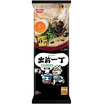 Nissin Demae Iccho Bar Noodle: Black Garlic Oil Tonkotsu Flavor
