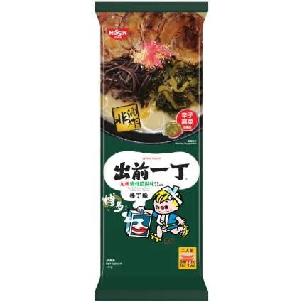 Nissin Demae Iccho Bar Noodle: Kyushu Tonkotsu Flavor with Japanese Takana
