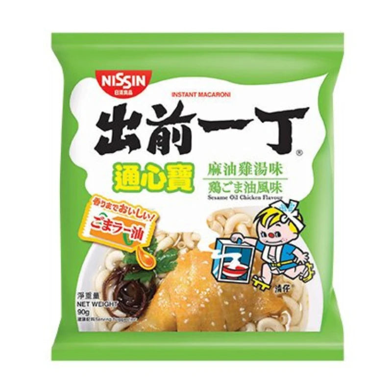 Nissin Demae Iccho Macaroni: Sesame Oil Chicken Flavor