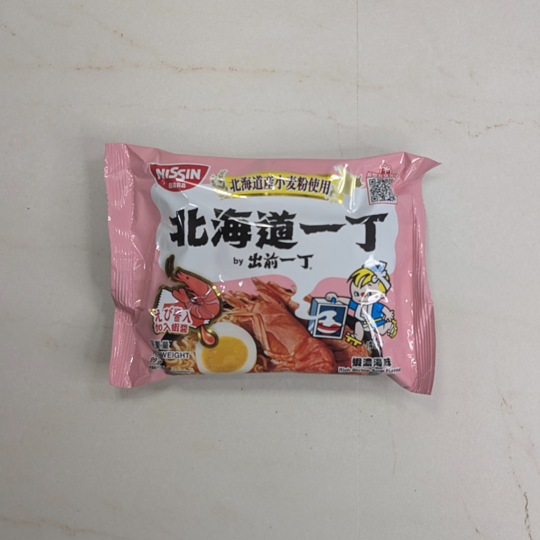Nissin Demae Iccho 100% Hokkaido Wheat Flour Rich Shrimp Soup Flavor