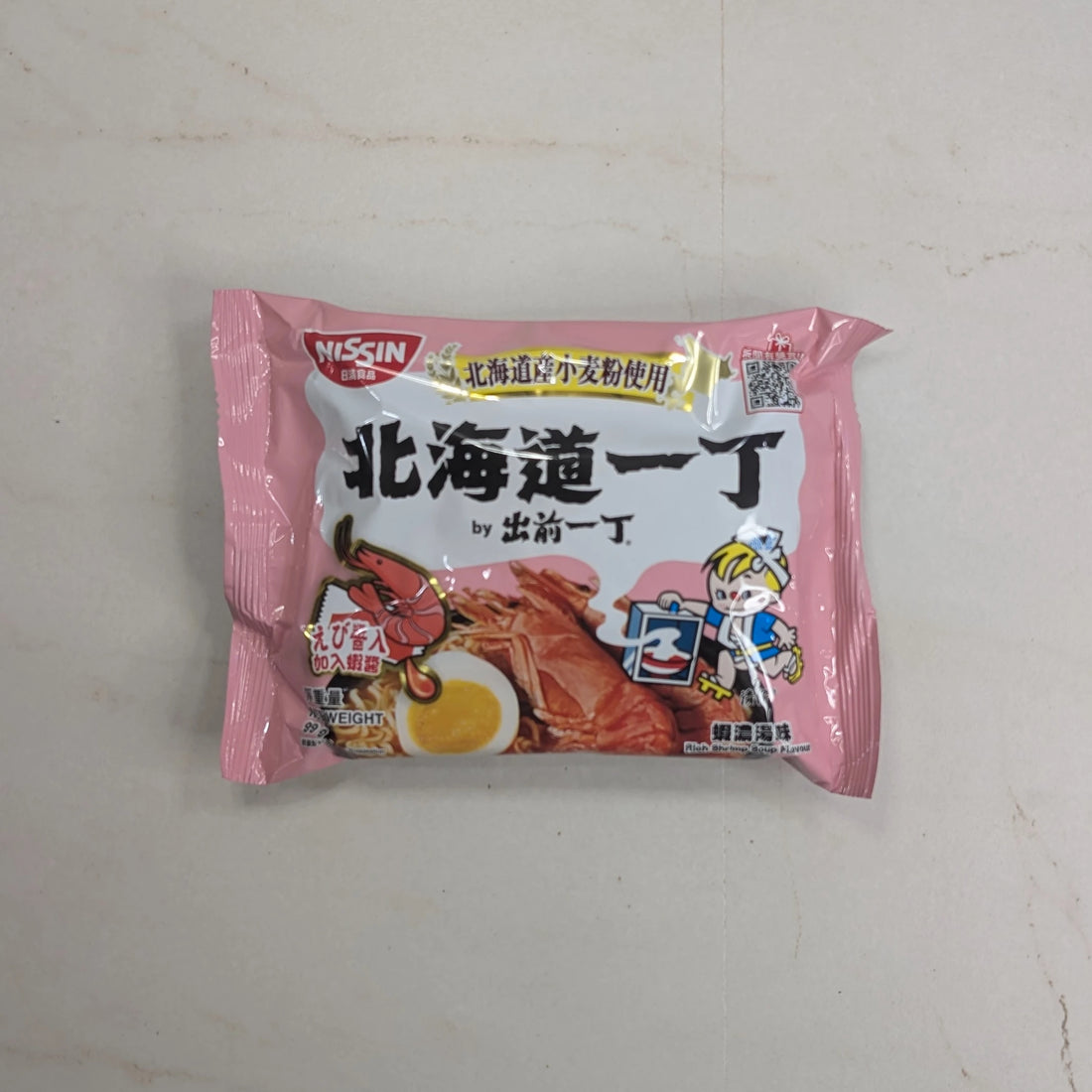 Nissin Demae Iccho 100% Hokkaido Wheat Ramen: Rich Shrimp Soup Flavor