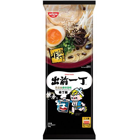 Nissin Demae Iccho Bar Noodle Black Garlic Oil Tonkotsu Flavour
