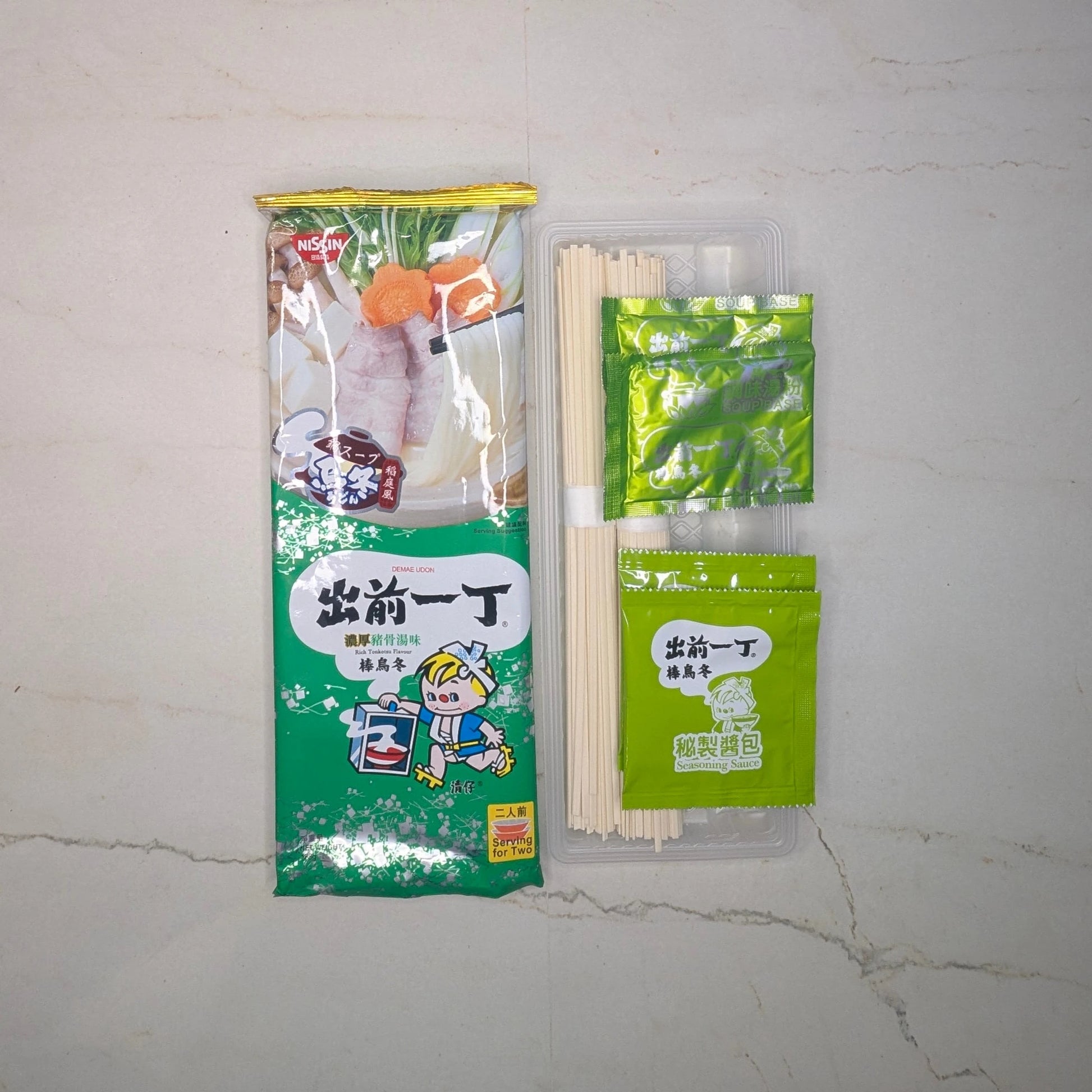 Nissin Demae Iccho Bar Udon: Rich Tonkotsu Flavor