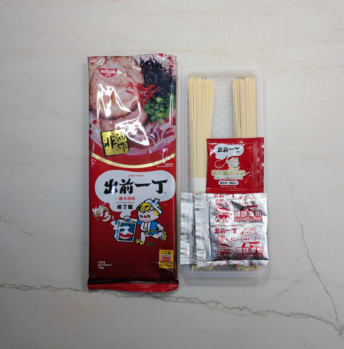 Nissin Bar Noodle Aka Tonkotsu Spicy Flavor (2 Servings) | HK Foodies