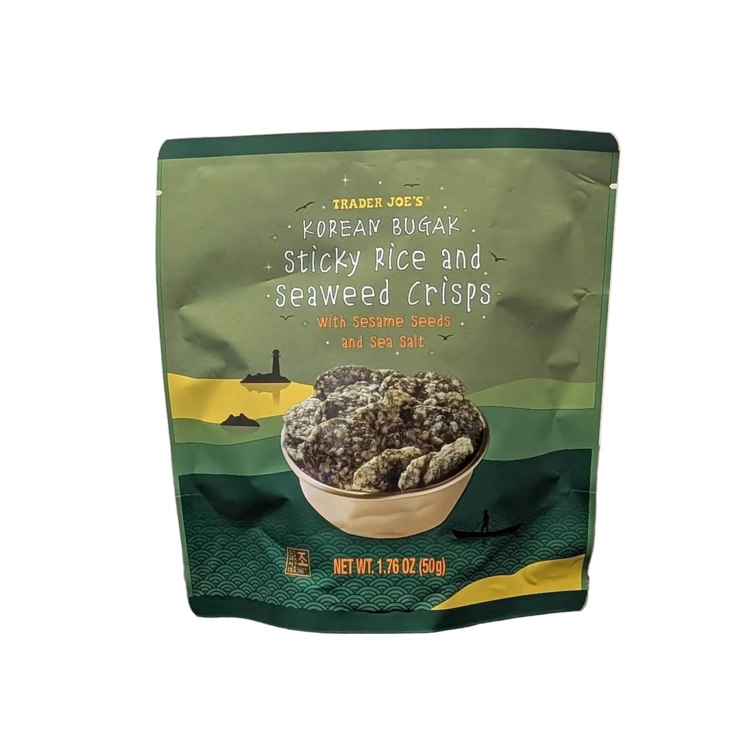 Trader Joe's Korean Bugak Sticky Rice and Seaweed Crisps