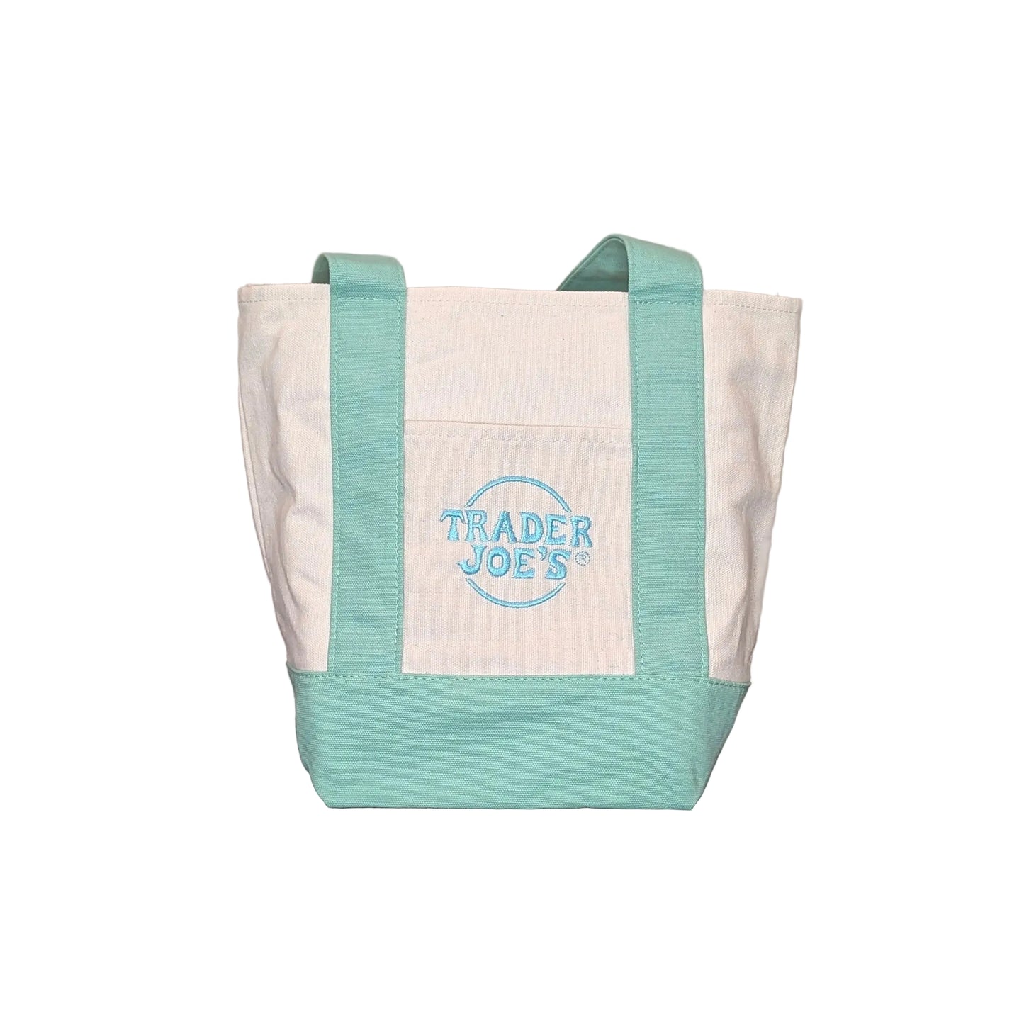 Trader Joe HLT DAILY LOGO TOTE mint ♡