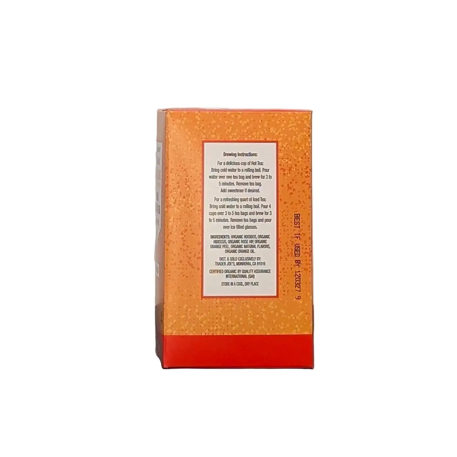 Trader Joe's Organic Blood Orange Rooibos Herbal Tea