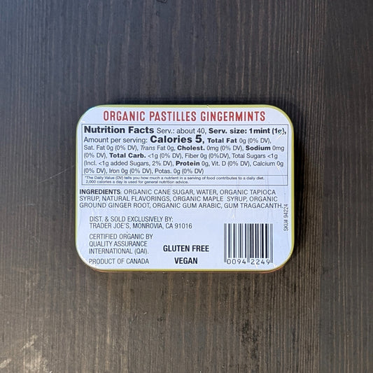 Trader Joe's Organic Gingermints
