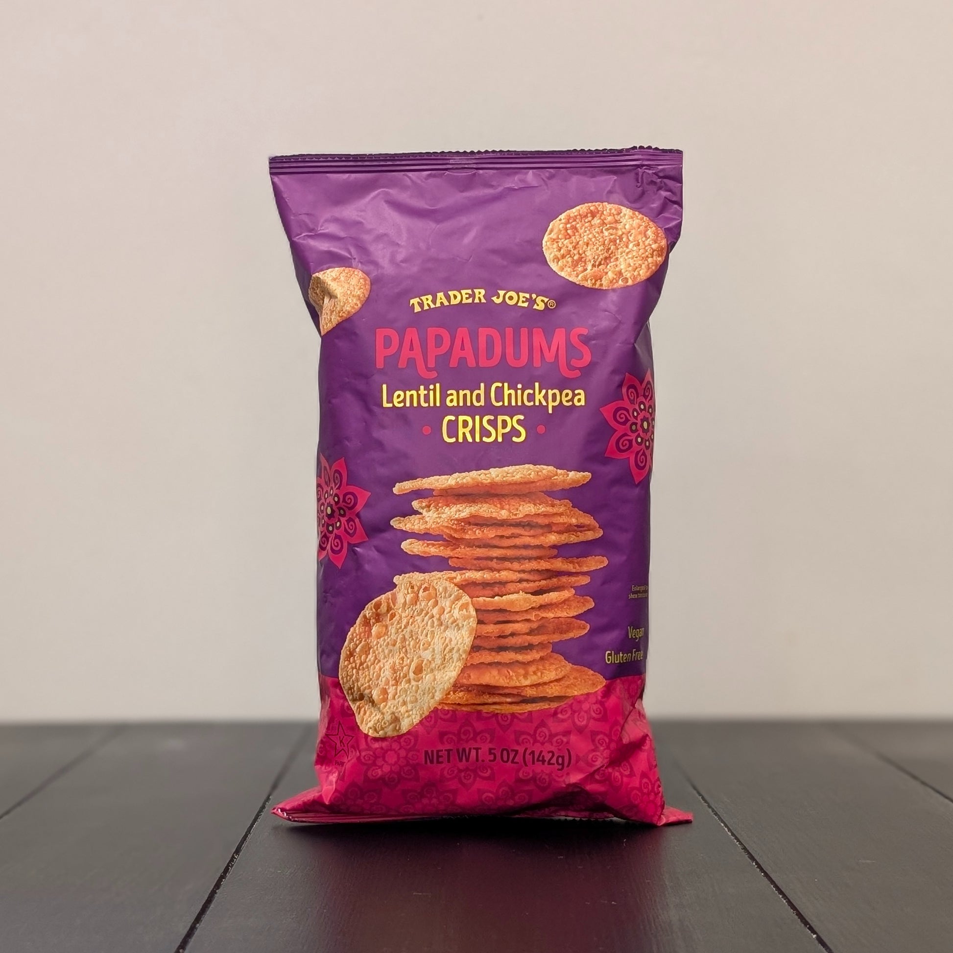 Trader Joe's Papadums Lentil and Chickpea Crisps