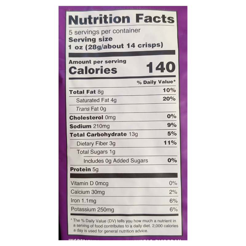 Trader Joe's Papadums Lentil and Chickpea Crisps