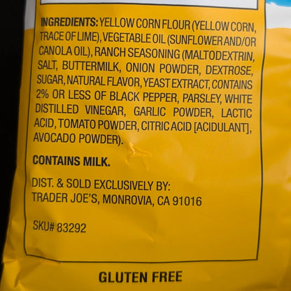 Trader Joe's Ranch Rolled Corn Tortilla Chips | HK Foodies