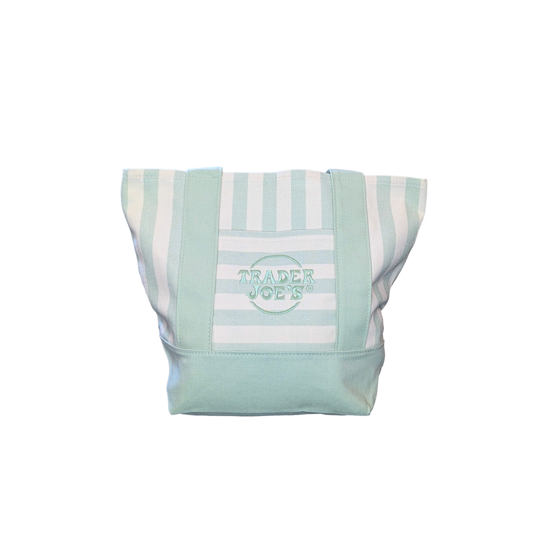 Trader Joe's 迷你条纹帆布手提包 | 限量夏日系列 (Striped Summer Series)
