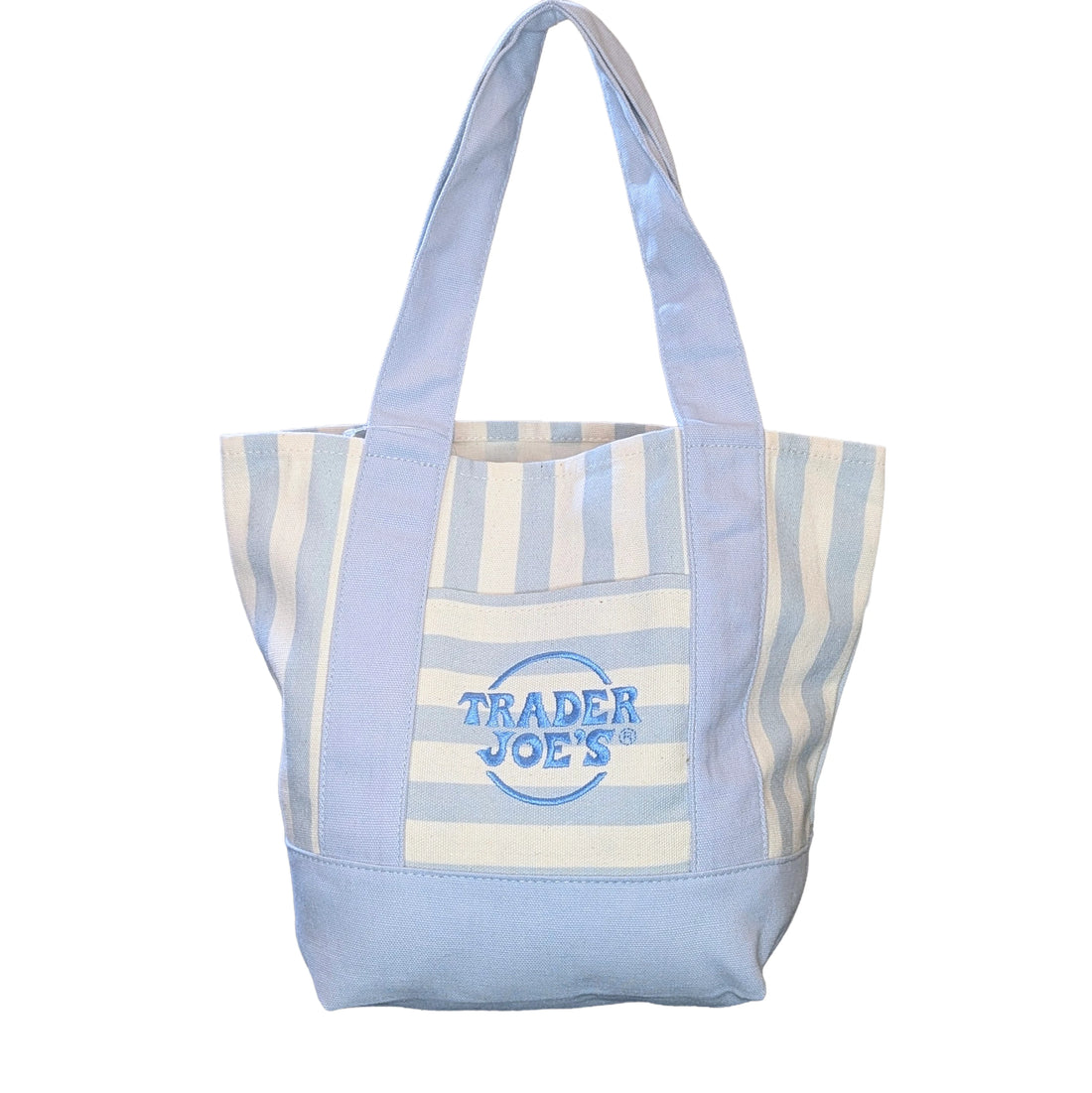 Trader Joe's 迷你条纹帆布手提包 | 限量夏日系列 (Striped Summer Series)