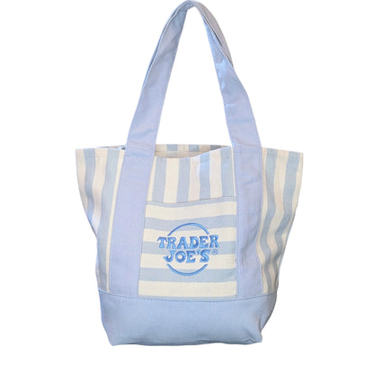 Trader Joe's 迷你条纹帆布手提包 | 限量夏日系列 (Striped Summer Series)