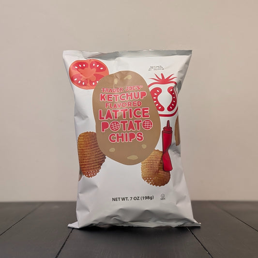 Trader Joe's Ketchup Flavored Lattice Potato Chips