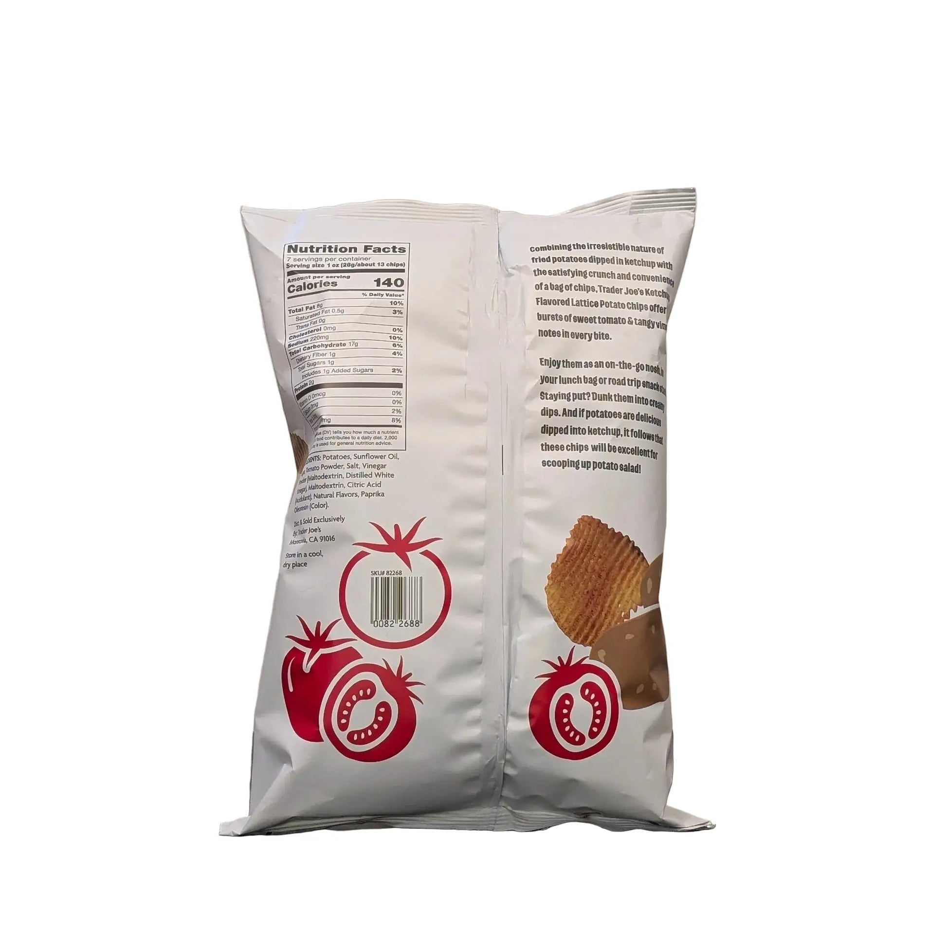 Trader Joe's Ketchup Flavored Lattice Potato Chips